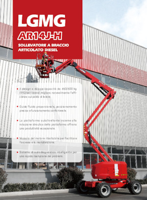 Wheeled Articulating Boom Lifts LGMG  AR14J-H