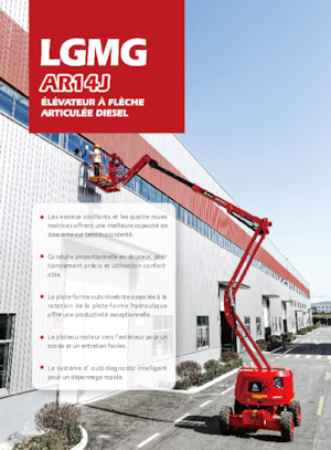 Wheeled Articulating Boom Lifts LGMG  AR14J