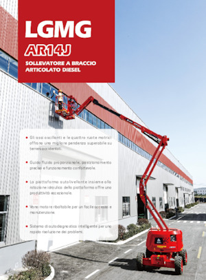 Wheeled Articulating Boom Lifts LGMG  AR14J