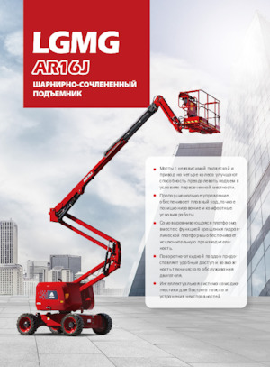 Tekerlekli Mafsall Bomlu Asansörler LGMG  AR16J