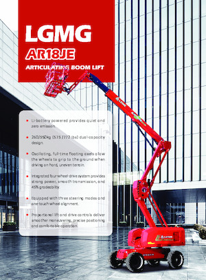 Tekerlekli Mafsall Bomlu Asansörler LGMG  AR18JE