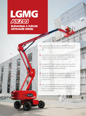 Tekerlekli Mafsall Bomlu Asansörler LGMG  AR20J