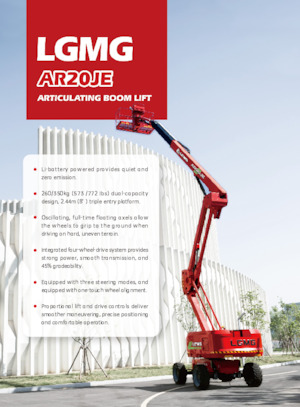 Wheeled Articulating Boom Lifts LGMG  AR20JE