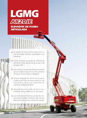 Tekerlekli Mafsall Bomlu Asansörler LGMG  AR20JE