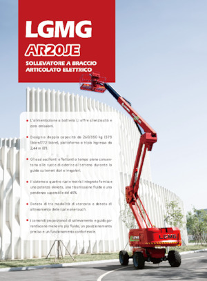 Tekerlekli Mafsall Bomlu Asansörler LGMG  AR20JE