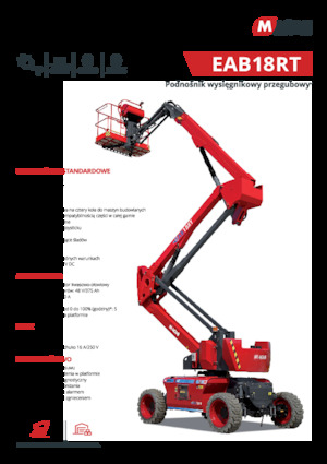 Wheeled Articulating Boom Lifts MAGNI EAB18RT