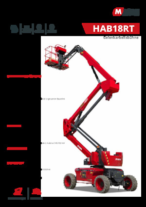 Tekerlekli Mafsall Bomlu Asansörler MAGNI HAB18RT