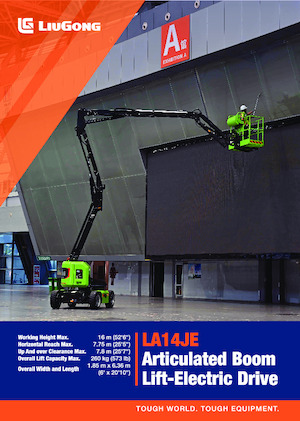 Tekerlekli Mafsall Bomlu Asansörler Liugong LA14JE