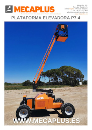 Wheeled Articulating Boom Lifts Mecaplús P7-4