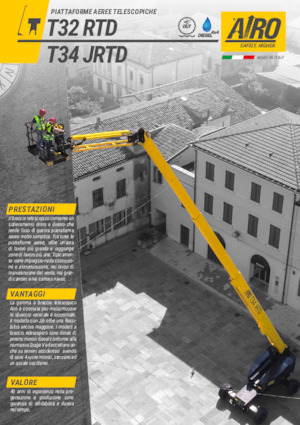 Wheeled Articulating Boom Lifts AIRO T32 RTD