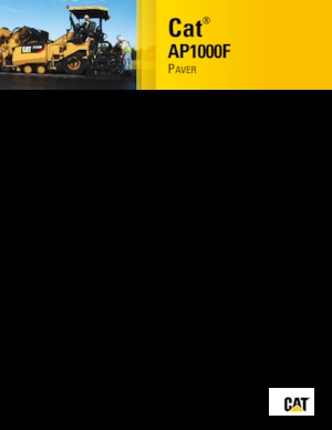 Wheeled Asphalt Pavers Caterpillar AP1000F