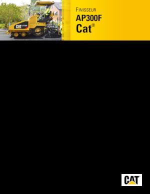 Wheeled Asphalt Pavers Caterpillar AP300F