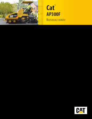 Wheeled Asphalt Pavers Caterpillar AP300F