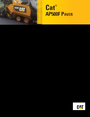 Wheeled Asphalt Pavers Caterpillar AP500F