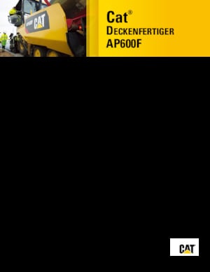 Wheeled Asphalt Pavers Caterpillar AP600F
