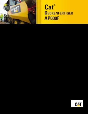 Wheeled Asphalt Pavers Caterpillar AP600F