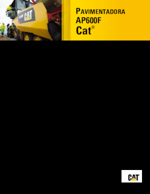 Wheeled Asphalt Pavers Caterpillar AP600F