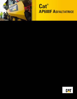 Wheeled Asphalt Pavers Caterpillar AP600F