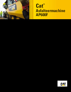 Wheeled Asphalt Pavers Caterpillar AP600F