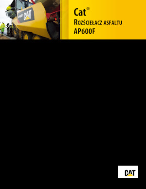 Wheeled Asphalt Pavers Caterpillar AP600F