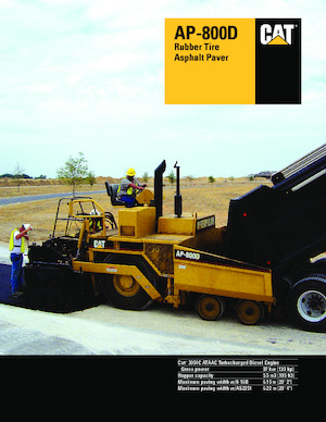 Wheeled Asphalt Pavers Caterpillar AP800D