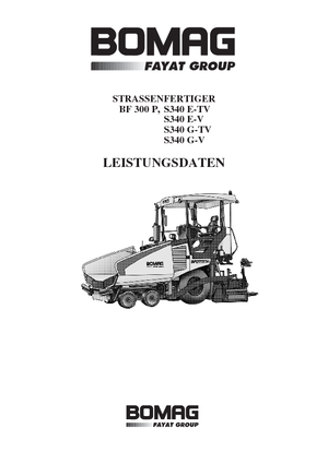 Wheeled Asphalt Pavers Bomag BF 300 P-S 340-2