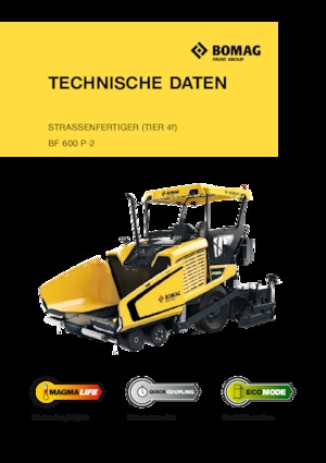 Wheeled Asphalt Pavers Bomag BF 600 P-2 S 600