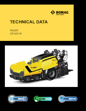 Wheeled Asphalt Pavers Bomag CR 820 W