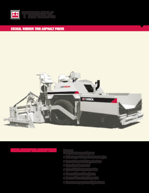 Wheeled Asphalt Pavers Terex CR352L