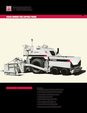 Wheeled Asphalt Pavers Terex CR452