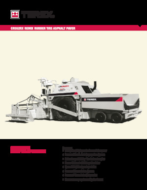 Wheeled Asphalt Pavers Terex CR552RX