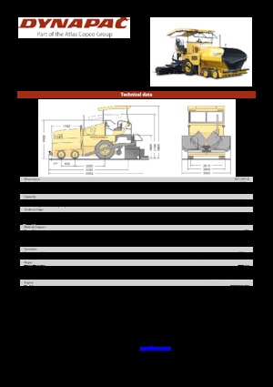 Wheeled Asphalt Pavers Dynapac DF 125 P/D