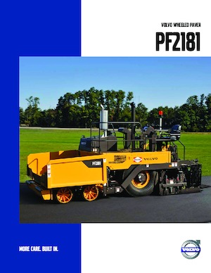 Wheeled Asphalt Pavers Volvo PF2181