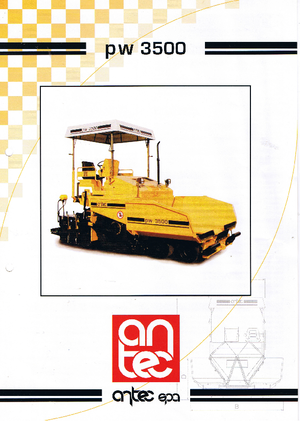 Wheeled Asphalt Pavers Antec PW 3500
