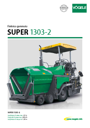 Wheeled Asphalt Pavers Vögele Super 1303-2