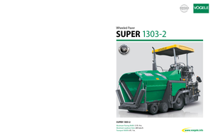 Wheeled Asphalt Pavers Vögele Super 1303-2