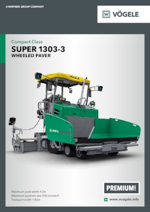 Wheeled Asphalt Pavers Vögele Super 1303-3