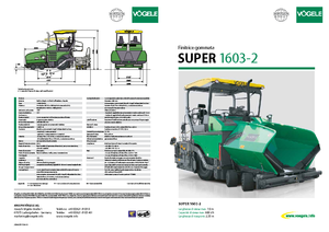 Tekerlekli asfalt parkeleri Vögele Super 1603-2