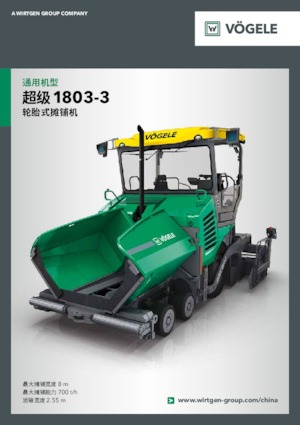 Wheeled Asphalt Pavers Vögele Super 1803-3