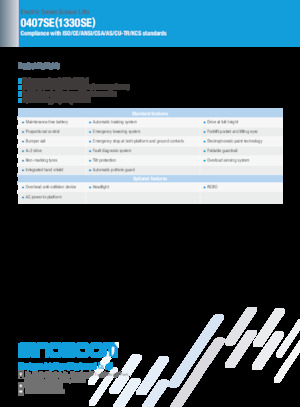 Wheeled scissor lifts Sinoboom 0407SE