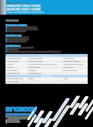 Wheeled scissor lifts Sinoboom 0608S 