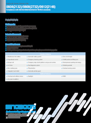 Wheeled scissor lifts Sinoboom 0808 