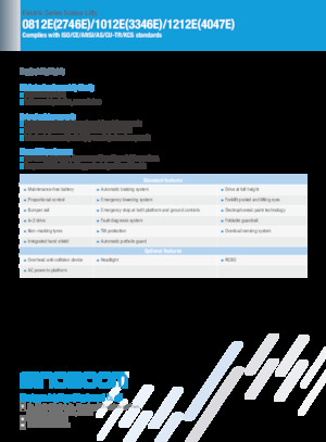 Wheeled scissor lifts Sinoboom 1212E 
