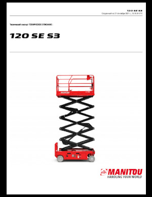 Wheeled scissor lifts Manitou 120 SE