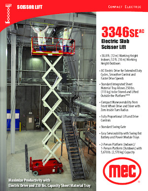 Tekerlekli makas asansörleri MEC 3346SEAC Compact