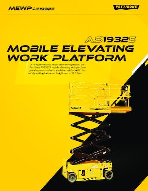 Wheeled scissor lifts Pettibone AS1932E