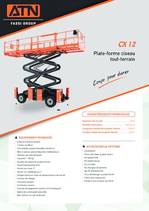Wheeled scissor lifts ATN CX 12