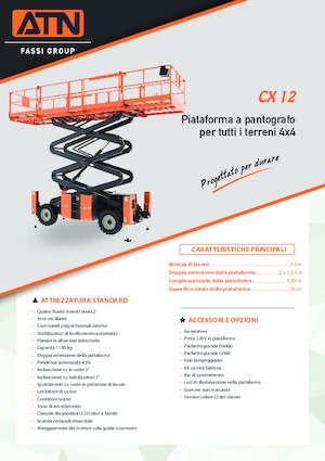 Wheeled scissor lifts ATN CX 12