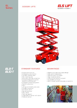 Wheeled scissor lifts ELS Lift EL 10-T