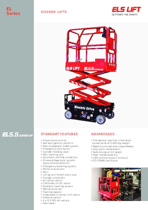 Wheeled scissor lifts ELS Lift EL 5.5 JUNIOR SP